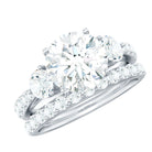 Rosec Jewels-Certified Lab Created Diamond Marriage Ring Set