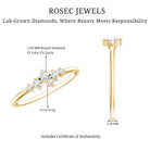 Certified Lab Created Diamond Wedding Anniversary Ring Lab - ( EF-VS ) - Rosec Jewels