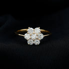 Rosec Jewels-Flower Cluster Lab Grown Diamond Engagement Ring
