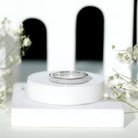 Rosec Jewels-Certified Lab Created Diamond Princess Cut Wedding Band