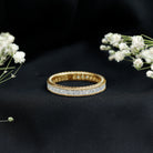 Rosec Jewels-Certified Lab Created Diamond Princess Cut Wedding Band