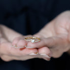 Rosec Jewels-Pear Cut Lab Grown Diamond Bypass Promise Ring