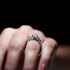 IGI Certified 1 Carat Lab Grown Diamond Princess Cut Engagement Ring with Band Lab - ( EF-VS ) - Rosec Jewels