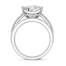 4 Carat IGI Certified Lab Grown Diamond Princess Cut Bridal Ring Set Lab - ( EF-VS ) - Rosec Jewels