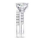 IGI Certified Huge 5 Carat Lab Grown Diamond Engagement Wedding Ring Set Lab - ( E-VS1 ) - Rosec Jewels
