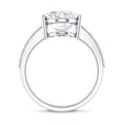 5 Carat Big Lab Grown Diamond Oval Engagement Ring with IGI Certificate Lab - ( E-VS1 ) - Rosec Jewels