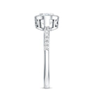 IGI Certified Lab Diamond Engagement Ring with 2 Carat Oval Lab - ( E-VS1 ) - Rosec Jewels