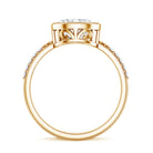 IGI Certified Lab Diamond Engagement Ring with 2 Carat Oval Lab - ( E-VS1 ) - Rosec Jewels
