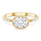 IGI Certified Lab Diamond Engagement Ring with 2 Carat Oval Lab - ( E-VS1 ) - Rosec Jewels