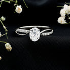 1.2 Carat Oval Lab Grown Diamond Ethically Sourced Engagement Ring for Women Lab - ( EF-VS ) - Rosec Jewels
