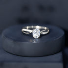 1.2 Carat Oval Lab Grown Diamond Ethically Sourced Engagement Ring for Women Lab - ( EF-VS ) - Rosec Jewels