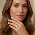 IGI Certified 3 Carat Emerald Cut Lab Grown Diamond Engagement Ring Lab - ( E-VS1 ) - Rosec Jewels