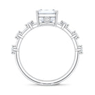 IGI Certified 3 Carat Emerald Cut Lab Grown Diamond Engagement Ring Lab - ( E-VS1 ) - Rosec Jewels