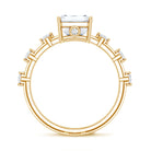 IGI Certified 3 Carat Emerald Cut Lab Grown Diamond Engagement Ring Lab - ( E-VS1 ) - Rosec Jewels