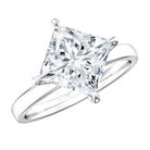 IGI Certified Lab Grown Diamond 3 Carat Princess Cut Engagement Ring Lab - ( EF-VS ) - Rosec Jewels