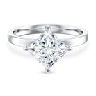 IGI Certified Lab Grown Diamond 3 Carat Princess Cut Engagement Ring Lab - ( EF-VS ) - Rosec Jewels