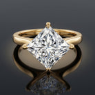 IGI Certified 4 Carat Princess Cut Lab Grown Diamond Engagement Ring Lab - ( E-VS1 ) - Rosec Jewels