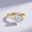 IGI Certified 4 Carat Princess Cut Lab Grown Diamond Engagement Ring Lab - ( E-VS1 ) - Rosec Jewels