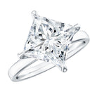 Solitaire 5 Carat Princess Cut Lab Grown Diamond Huge Engagement Ring with IGI Certificate Lab - ( EF-VS ) - Rosec Jewels