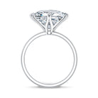 Solitaire 5 Carat Princess Cut Lab Grown Diamond Huge Engagement Ring with IGI Certificate Lab - ( EF-VS ) - Rosec Jewels