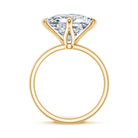 Solitaire 5 Carat Princess Cut Lab Grown Diamond Huge Engagement Ring with IGI Certificate Lab - ( EF-VS ) - Rosec Jewels
