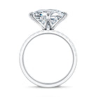 Rosec Jewels-IGI Certified 4 Carat Lab Grown Diamond Princess Cut Wedding Ring Set for Her