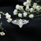 1 Carat Marquise Cut Lab Grown Diamond Split Shank Engagement Ring with IGI Certificate Lab - ( EF-VS ) - Rosec Jewels