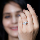 1 Carat Marquise Cut Lab Grown Diamond Split Shank Engagement Ring with IGI Certificate Lab - ( EF-VS ) - Rosec Jewels