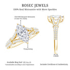 1 Carat Marquise Cut Lab Grown Diamond Split Shank Engagement Ring with IGI Certificate Lab - ( EF-VS ) - Rosec Jewels