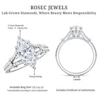 IGI Certified 2 Carat Lab Grown Marquise Diamond Engagement Ring with Split Shank Lab - ( E-VS1 ) - Rosec Jewels