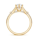 IGI Certified 2 Carat Lab Grown Marquise Diamond Engagement Ring with Split Shank Lab - ( E-VS1 ) - Rosec Jewels
