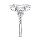 Vintage Inspired Marquise Cut Lab Grown Diamond Split Shank Engagement Ring IGI Certified 3 Carat Lab - ( E-VS1 ) - Rosec Jewels