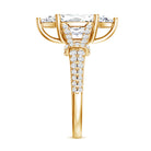 Vintage Inspired Marquise Cut Lab Grown Diamond Split Shank Engagement Ring IGI Certified 3 Carat Lab - ( E-VS1 ) - Rosec Jewels