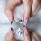 Ethically Sourced 3 Carat Lab Grown Diamond Emerald Cut Engagement Ring IGI Certified Lab - ( E-VS1 ) - Rosec Jewels