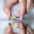 Ethically Sourced 3 Carat Lab Grown Diamond Emerald Cut Engagement Ring IGI Certified Lab - ( E-VS1 ) - Rosec Jewels