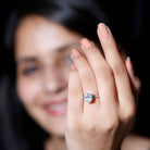 IGI Certified 2 Carat Lab Grown Diamond Oval Engagement Ring With Side Stones Lab - ( E-VS1 ) - Rosec Jewels