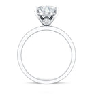 IGI Certified 3 Carat Lab Grown Diamond Oval Engagement Ring for Women Lab - ( EF-VS ) - Rosec Jewels