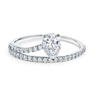 Rosec Jewels-Solitaire 0.6 Carat Pear Shape Lab Grown Diamond Designer Engagement Ring