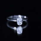 Rosec Jewels-Solitaire 1.2 Carat Elongated Cushion Cut Engagement Ring with Lab Grown Diamond