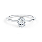 Rosec Jewels-Solitaire 1.2 Carat Elongated Cushion Cut Engagement Ring with Lab Grown Diamond