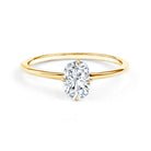 Rosec Jewels-Solitaire 1.2 Carat Elongated Cushion Cut Engagement Ring with Lab Grown Diamond