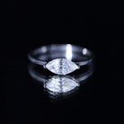 Rosec Jewels-East West Marquise Cut 1 Carat Lab Grown Diamond Solitaire Ring
