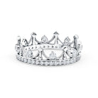 Rosec Jewels-Lab Grown Diamond Crown Eternity Band Ring for Women