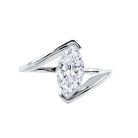 IGI Certified Marquise Cut 2 Carat Lab Grown Diamond Engagement Ring Lab - ( E-VS1 ) - Rosec Jewels