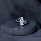 IGI Certified Marquise Cut 2 Carat Lab Grown Diamond Engagement Ring Lab - ( E-VS1 ) - Rosec Jewels