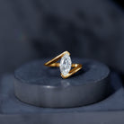 Rosec Jewels-Marquise Cut 2 Carat Lab Grown Diamond Engagement Ring