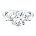 Rosec Jewels-4 Carat Lab Grown Diamond Three Stone Engagement Ring IGI Certified