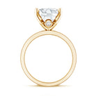 Oval Cut 5 Carat Lab Grown Diamond Big Engagement Ring with IGI Certificate Lab - ( EF-VS ) - Rosec Jewels