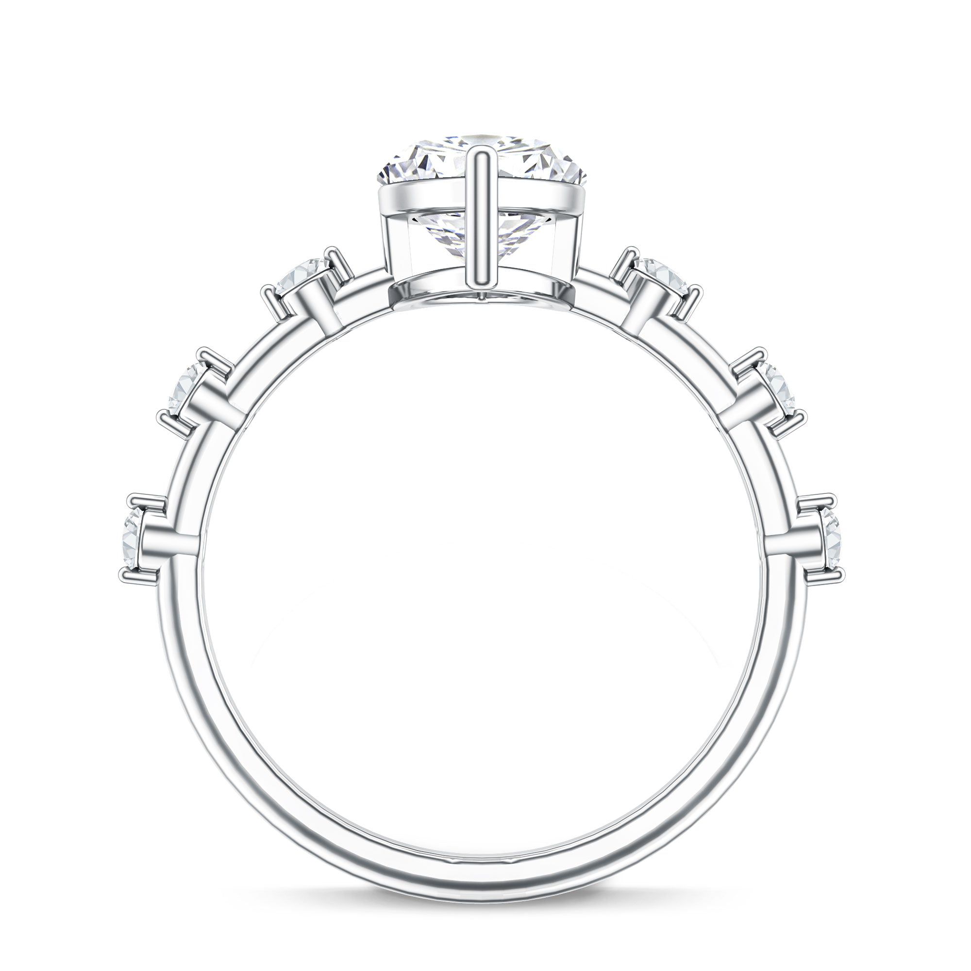 Solitaire 2 Carat Lab Created Diamond Marquise Engagement Ring IGI Certified Lab - ( E-VS1 ) - Rosec Jewels