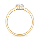 IGI Certified Marquise Cut Lab Created Diamond Solitaire Engagement Ring 2 Carat Lab - ( E-VS1 ) - Rosec Jewels